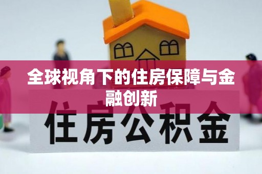 酉阳全球视角下的住房保障与金融创新