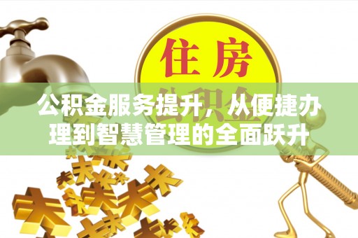 酉阳公积金服务提升，从便捷办理到智慧管理的全面跃升