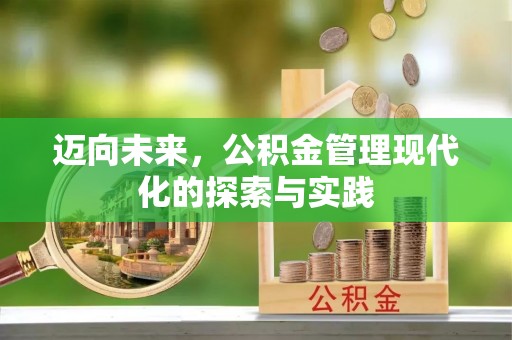 酉阳迈向未来，公积金管理现代化的探索与实践