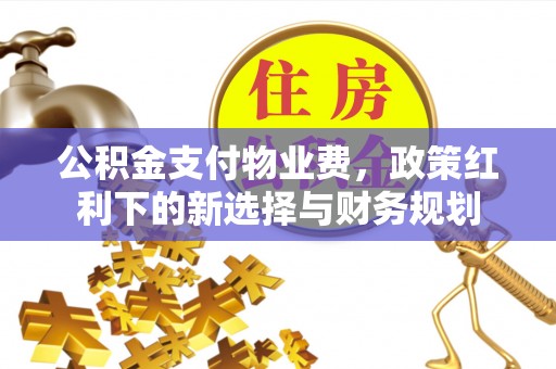 酉阳公积金支付物业费，政策红利下的新选择与财务规划