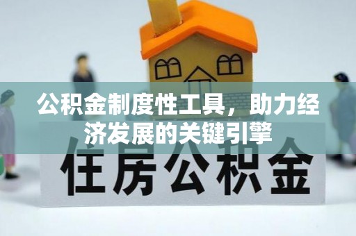 酉阳公积金制度性工具，助力经济发展的关键引擎