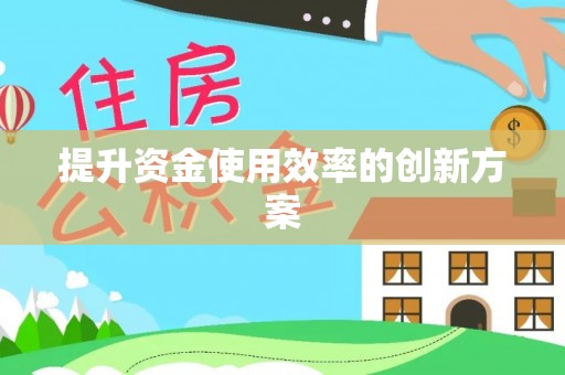 酉阳提升资金使用效率的创新方案