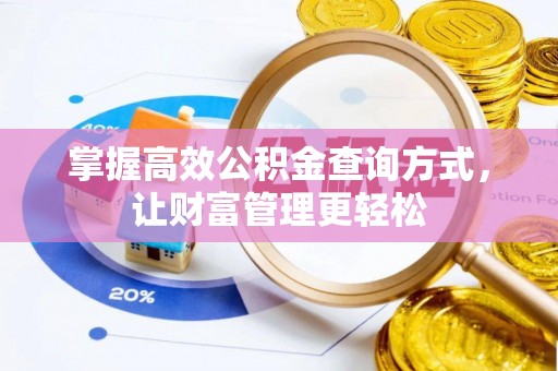 酉阳掌握高效公积金查询方式，让财富管理更轻松