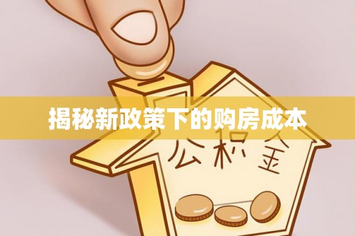 酉阳揭秘新政策下的购房成本