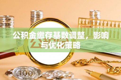 酉阳公积金缴存基数调整，影响与优化策略