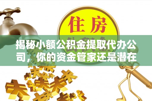 酉阳揭秘小额公积金提取代办公司，你的资金管家还是潜在风险？