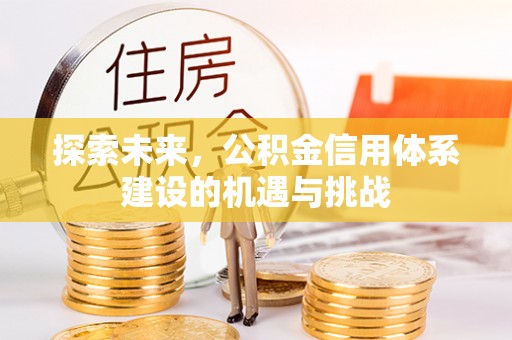 酉阳探索未来，公积金信用体系建设的机遇与挑战