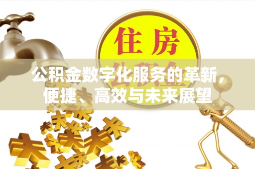 酉阳公积金数字化服务的革新，便捷、高效与未来展望